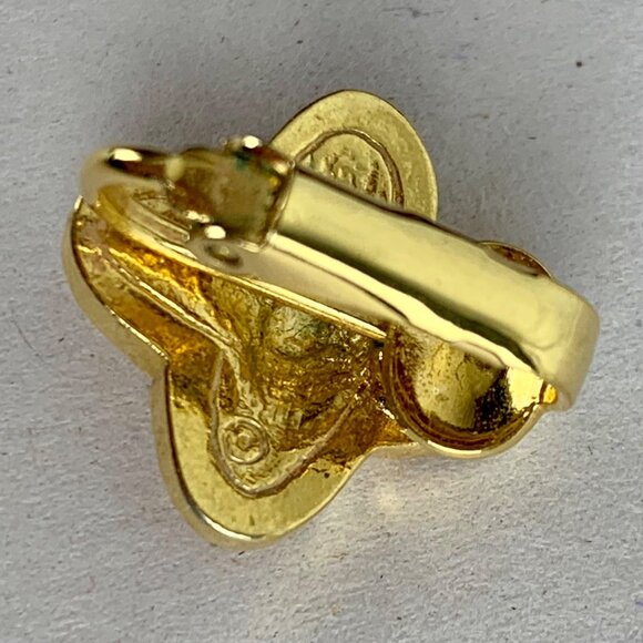 VTG Beaded Necklace, 3 Clip-On Earrings, Retractable Keychain Avon SHA Gold-Tone - Picture 10 of 10